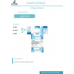 Gants nitrile