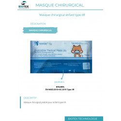 Masque chirurgical enfant