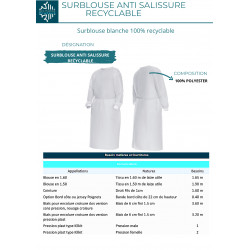 Surblouse anti-salissure recyclable