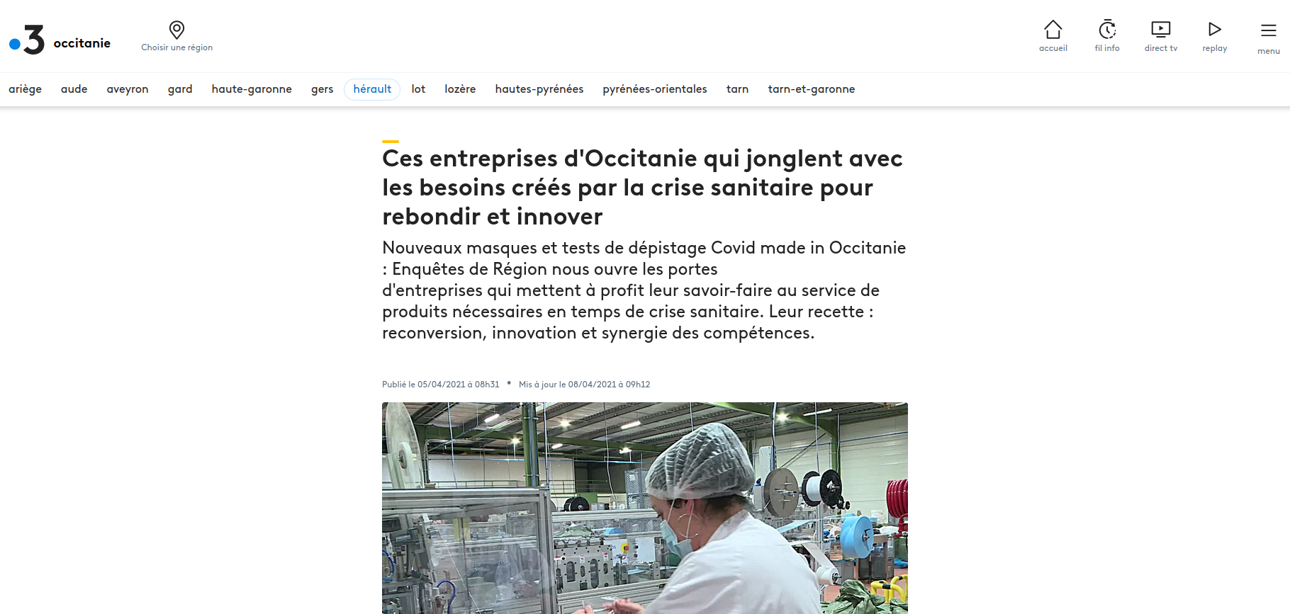 Ces entreprises d'Occitanie qui jonglent avec les besoins créés par la crise sanitaire pour rebondir et innover